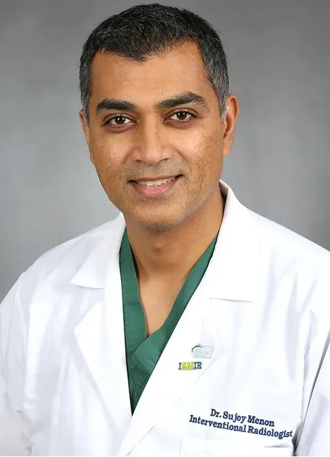 Dr. Sujoy Menon, MD, board-certified Interventional Radiologist