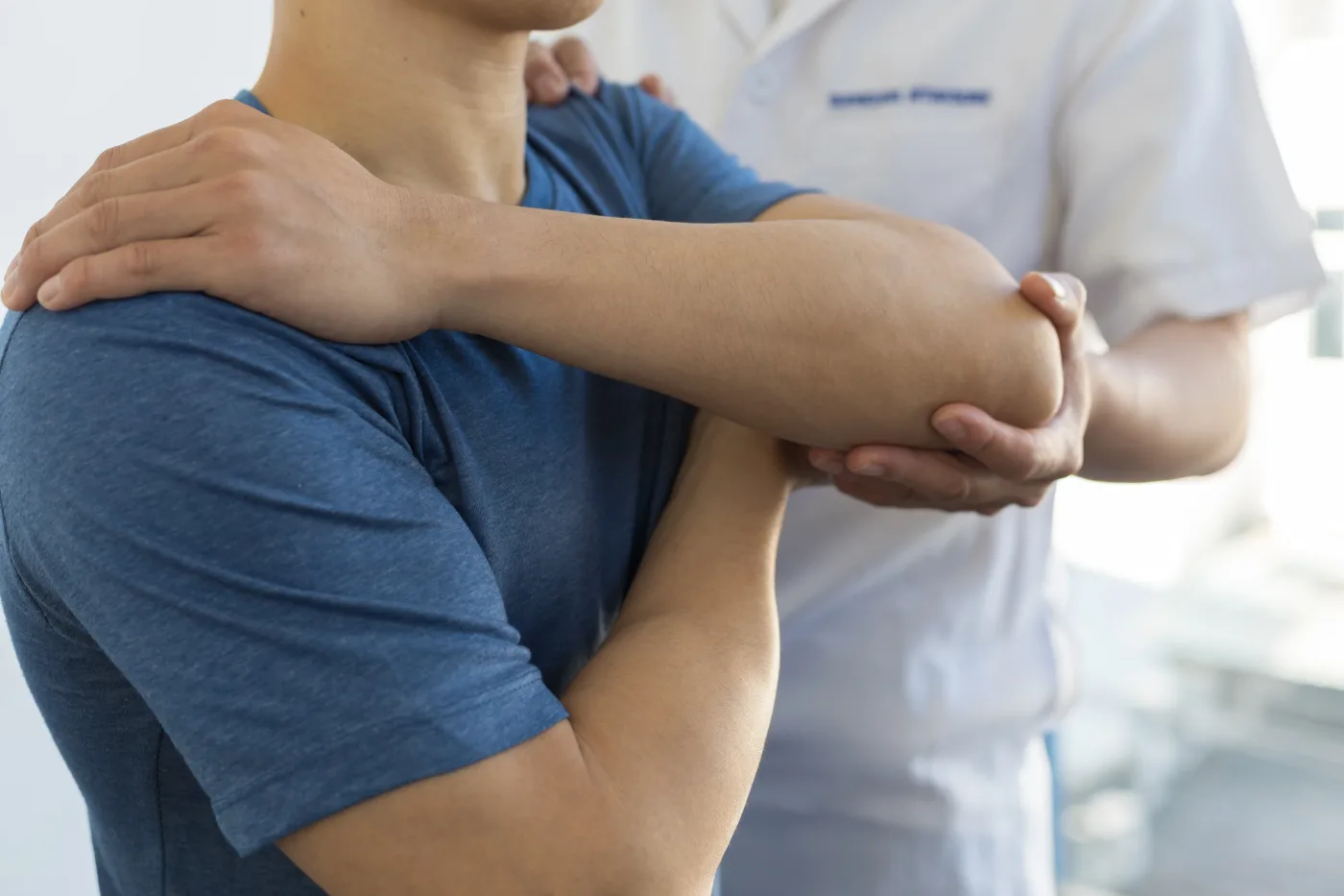 Patient experiencing limited mobility from muscle tension