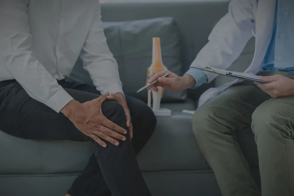 patient consulting with a doctor